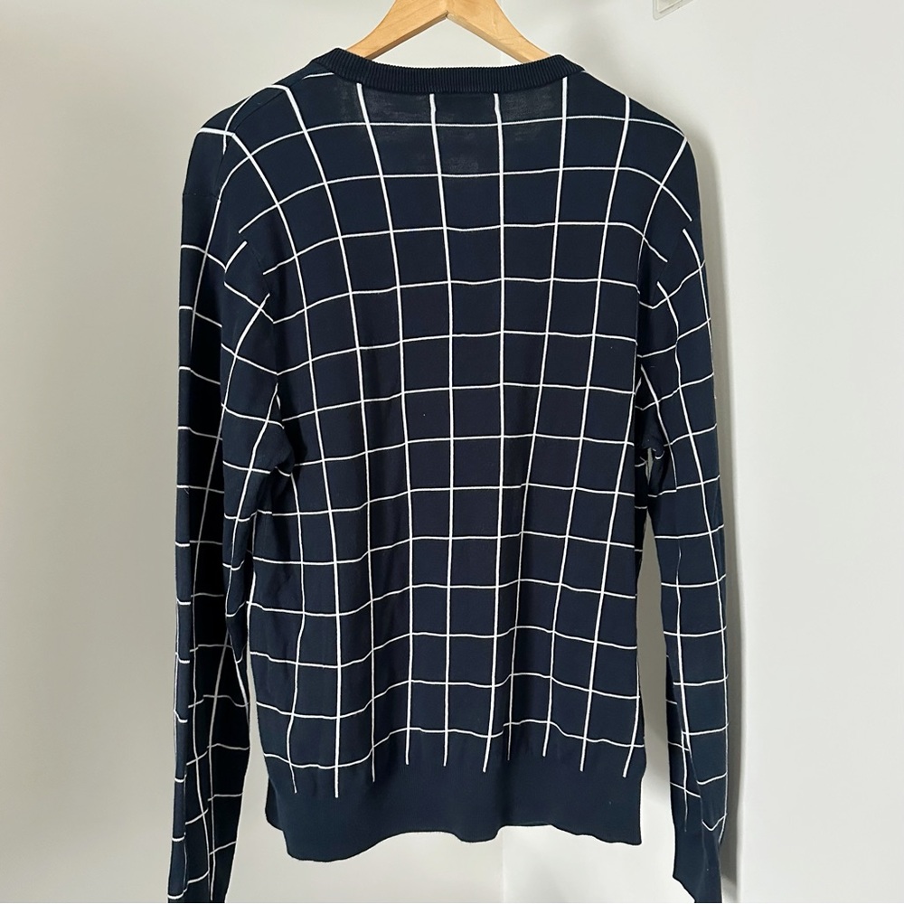 Club Monaco Windowpane Crewneck Sweater - Picture 3 of 4